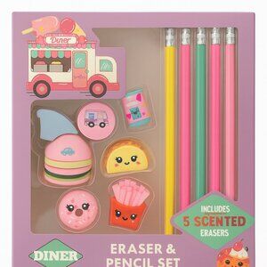 DINER Eraser & Pencil Set – Scented Food Theme
